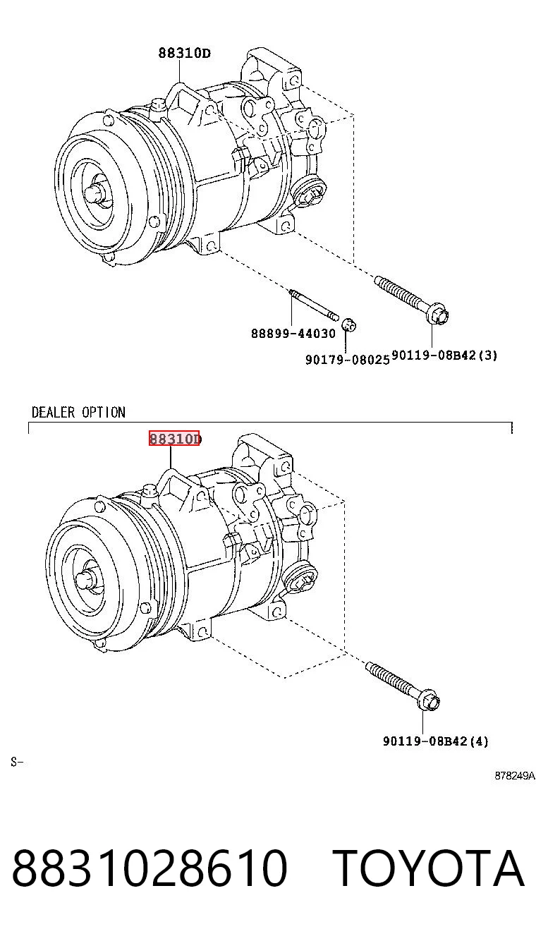 8831028610 Toyota Компресор холодоагенту