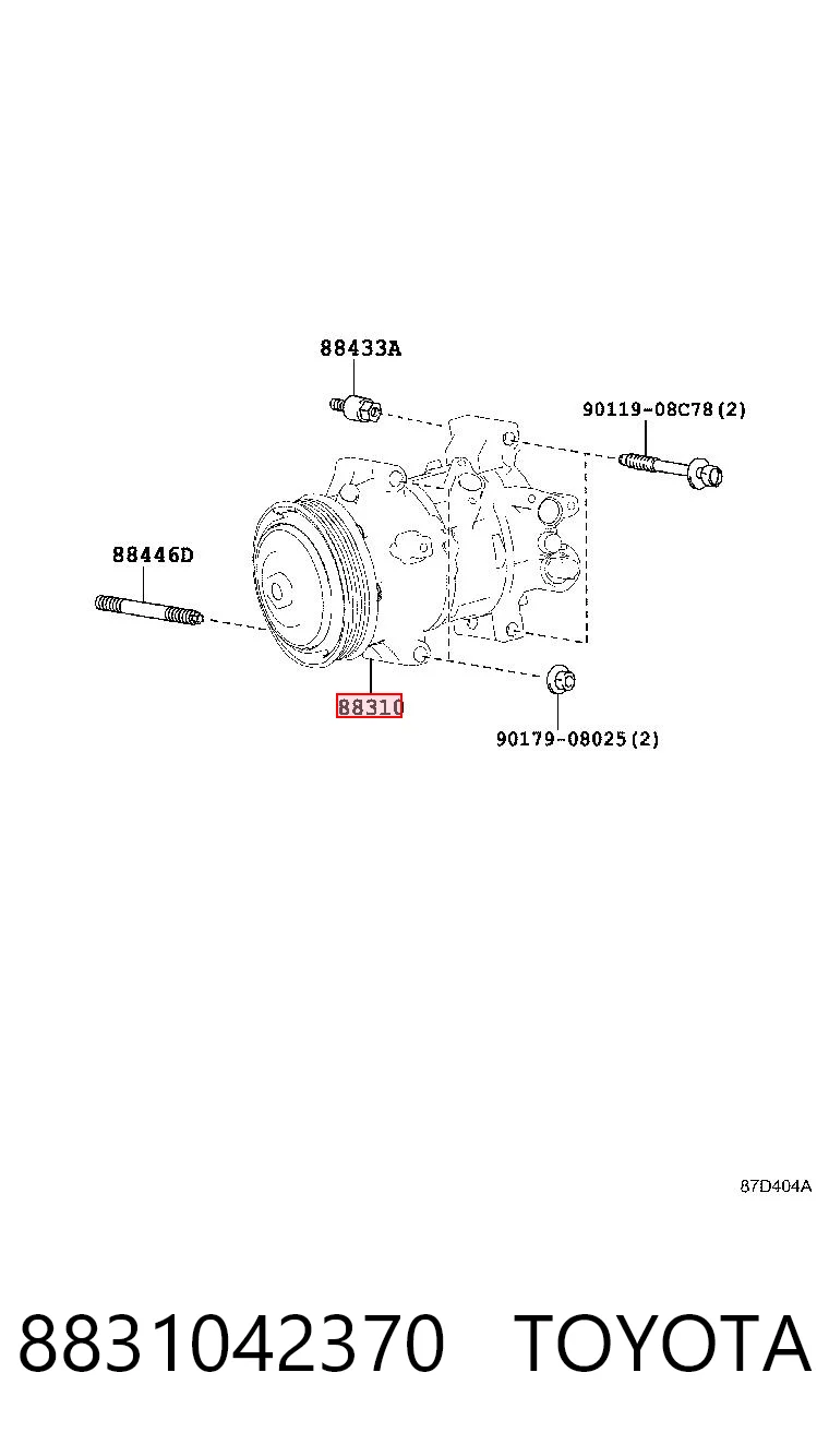 8831042370 Toyota Компресор холодоагенту