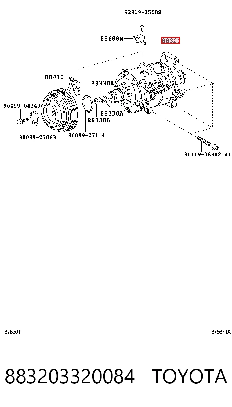 Компресор кондиціонера 4472600985 Denso