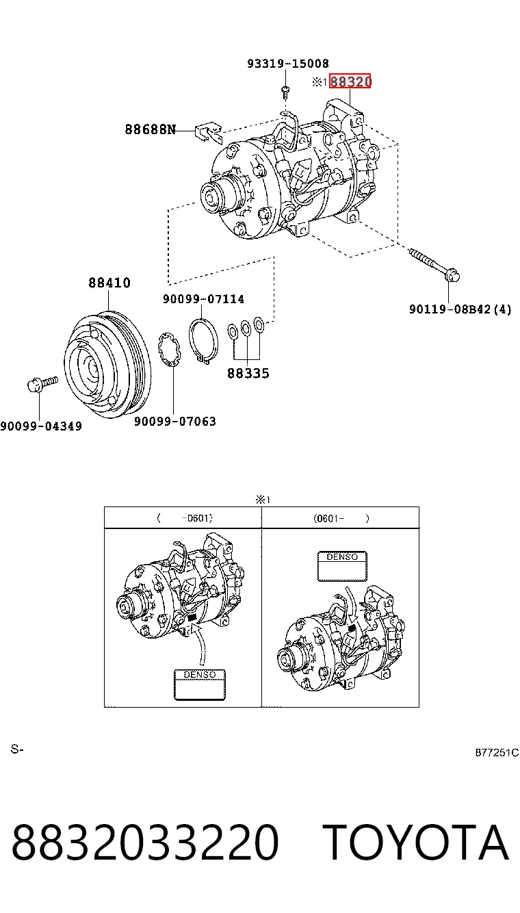 Купити 4472600985 Denso Компресор кліматичної установки