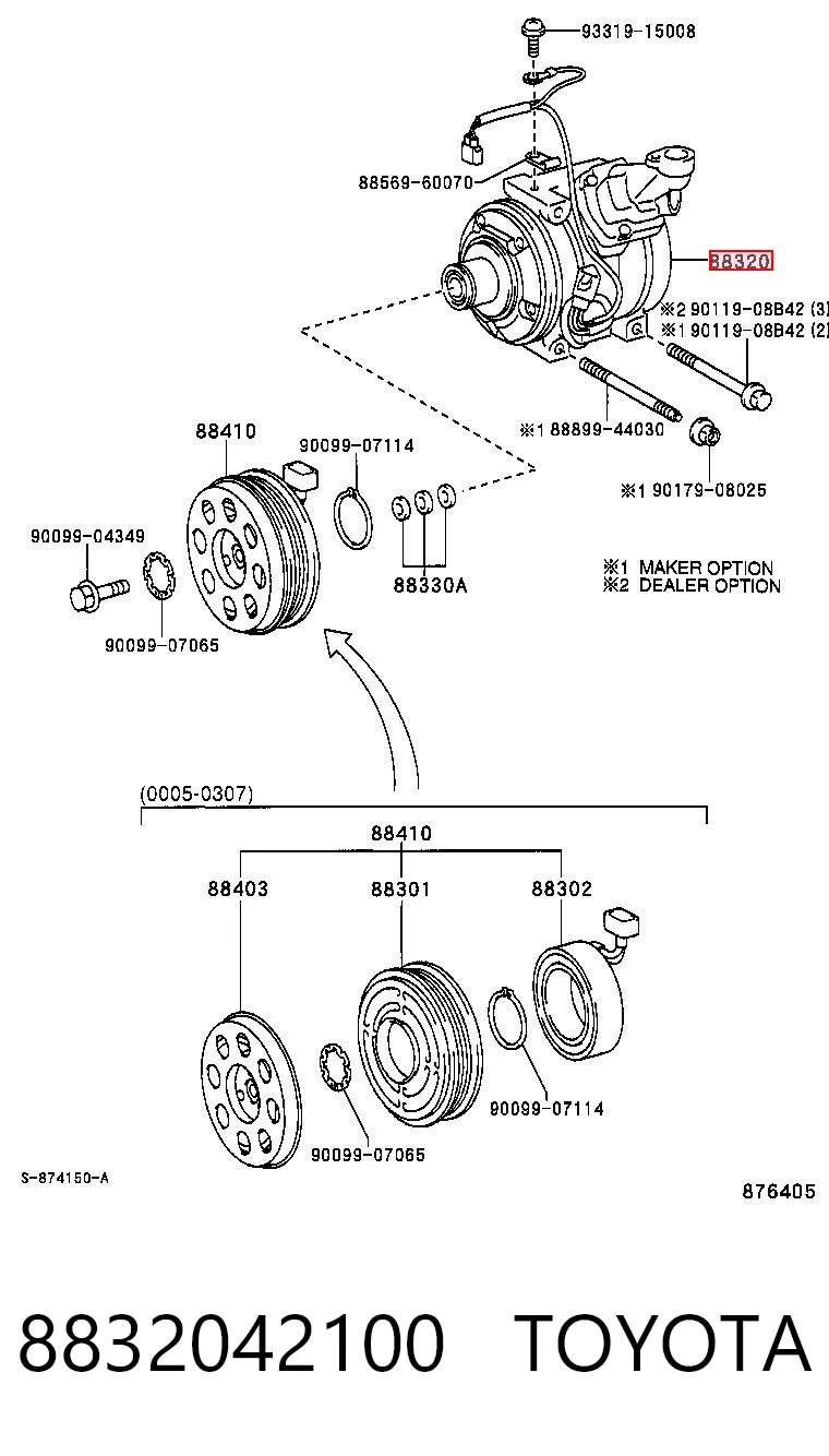 Компресор кондиціонера 4472203954 Denso