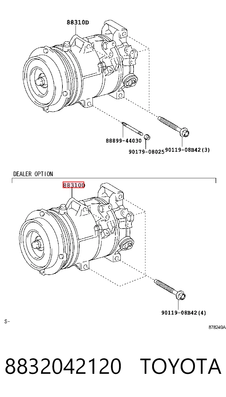 8832042120 Toyota Компресор холодоагенту