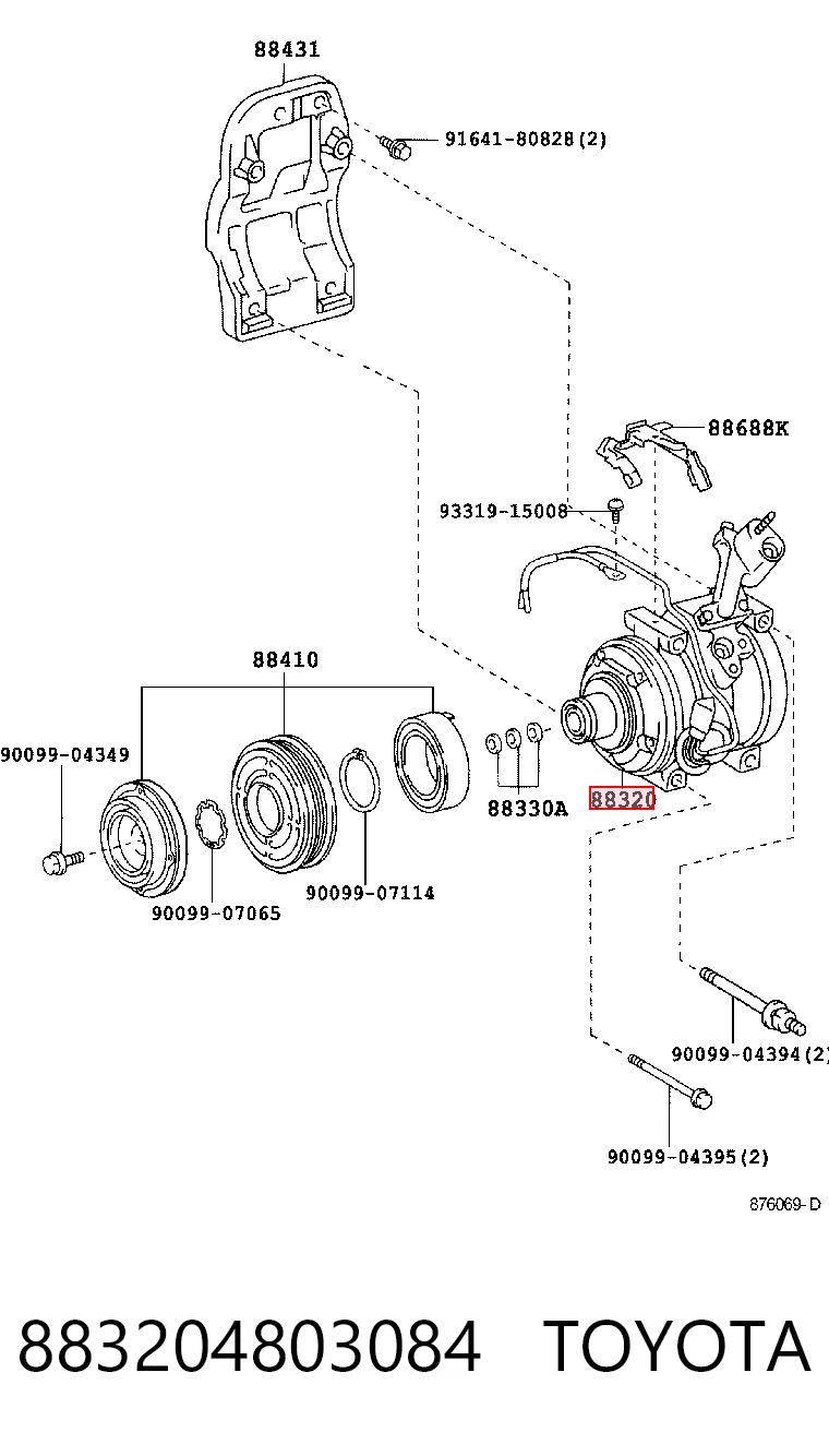 Компресор кондиціонера 4472204342 Denso