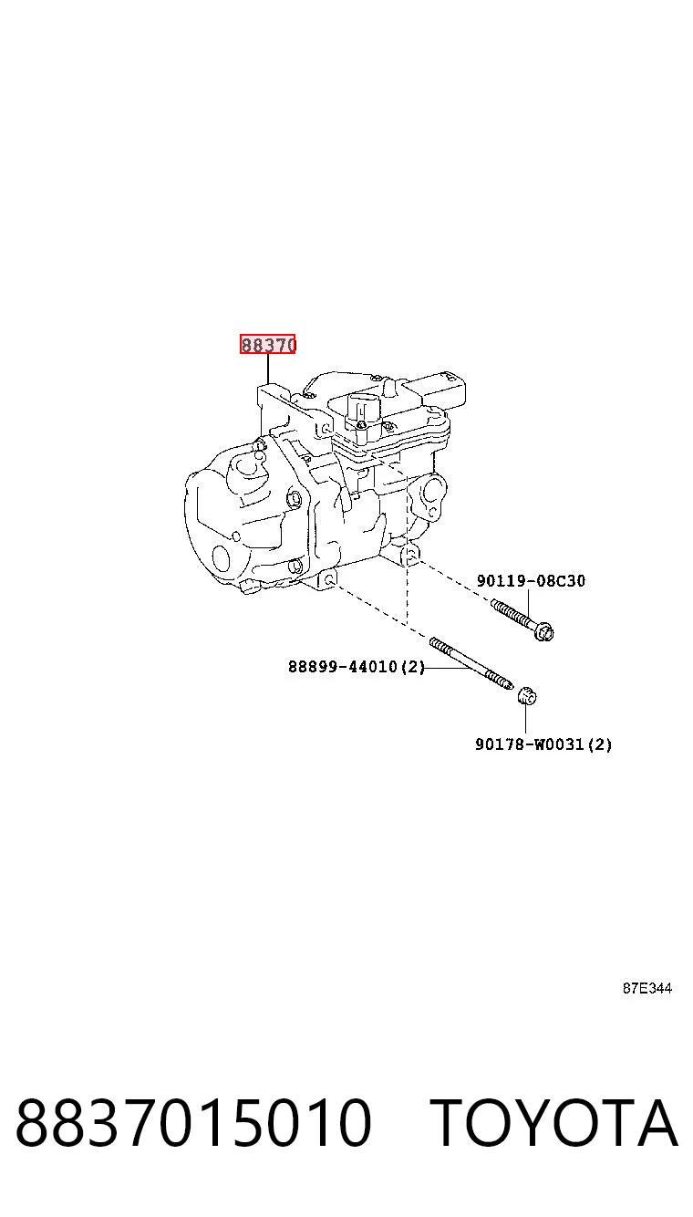 8837015010 Toyota Компресор холодоагенту