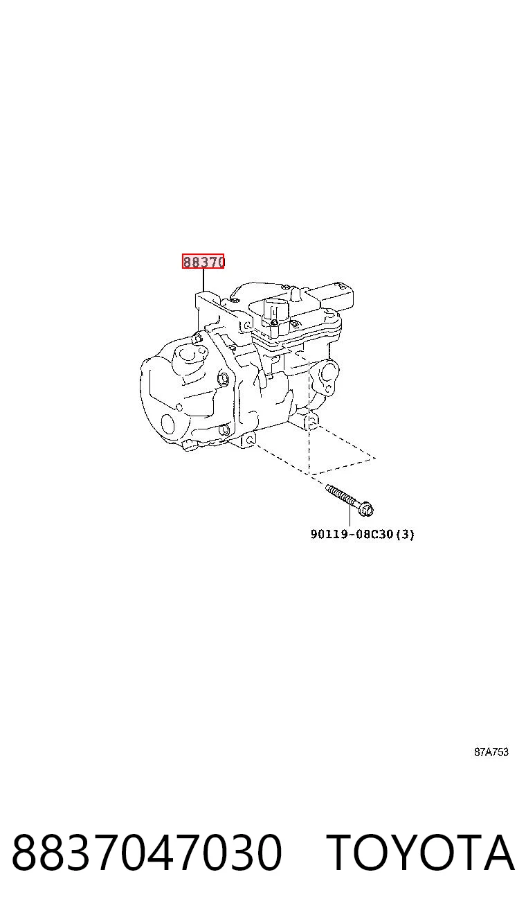 8837047030 Toyota Компресор холодоагенту