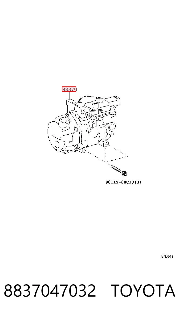 8837047032 Toyota Компресор холодоагенту