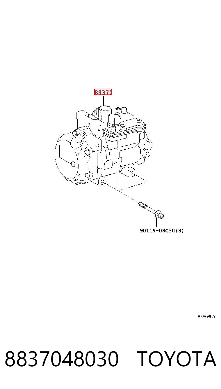 8837048030 Toyota Компресор холодоагенту