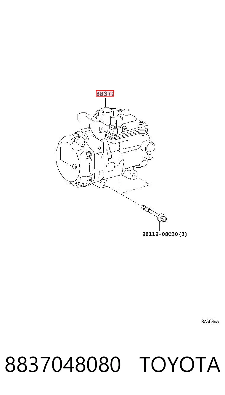 8837048080 Toyota Компресор холодоагенту