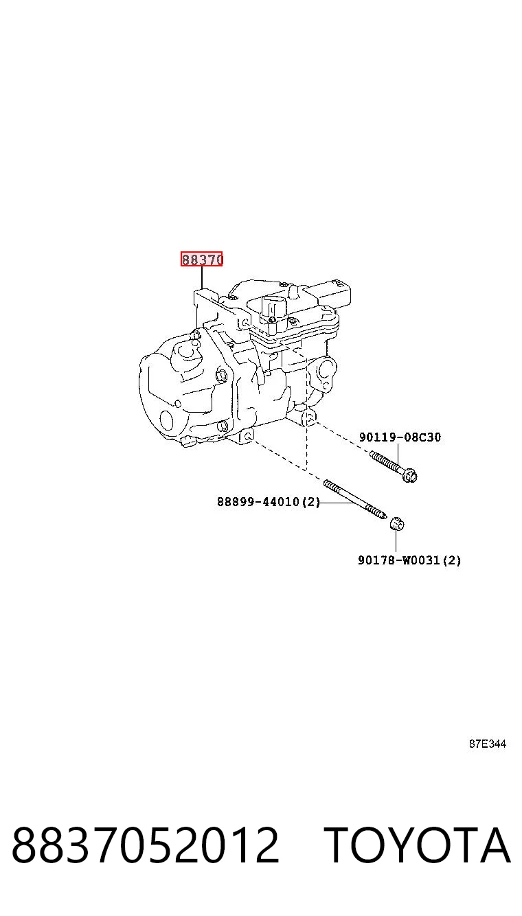 8837052012 Toyota Компресор холодоагенту