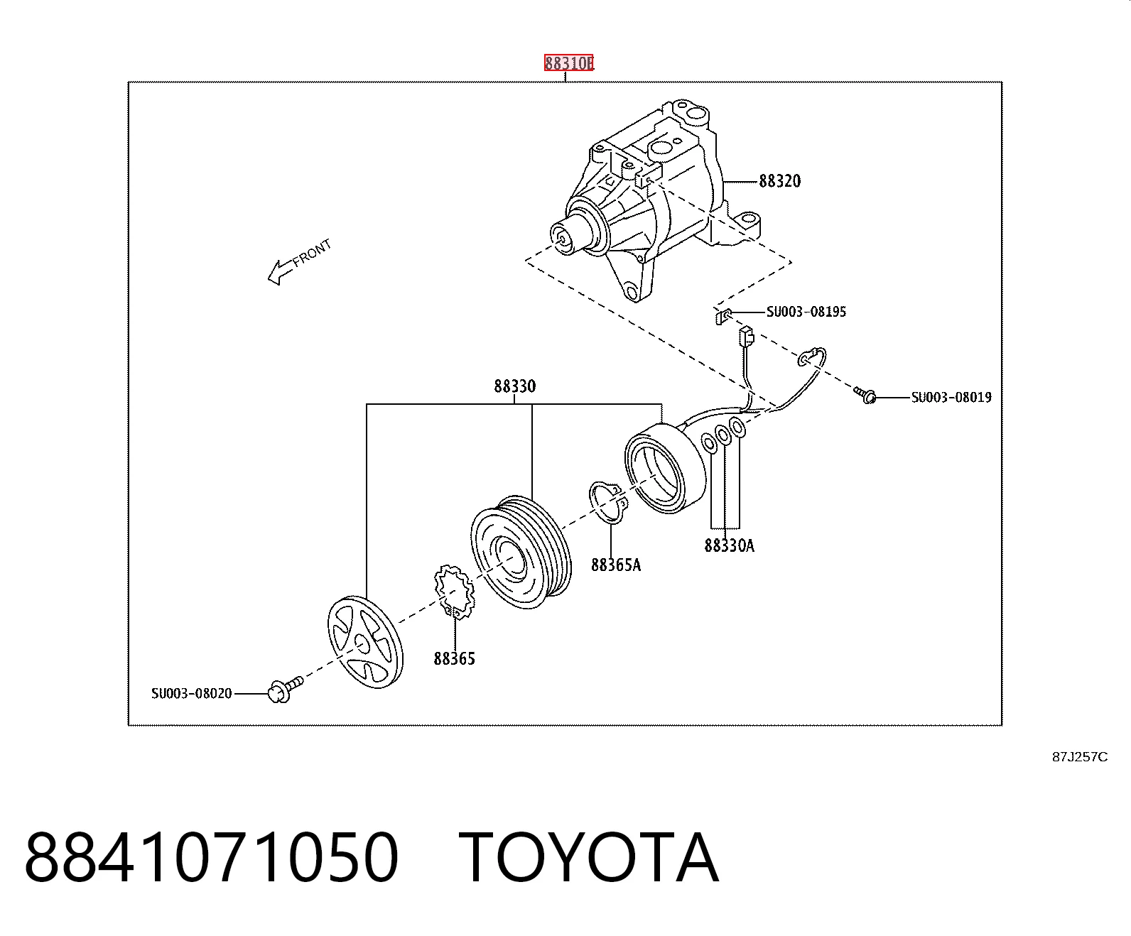 Купити Компресор кондиціонера Subaru Outback V B15, BS
