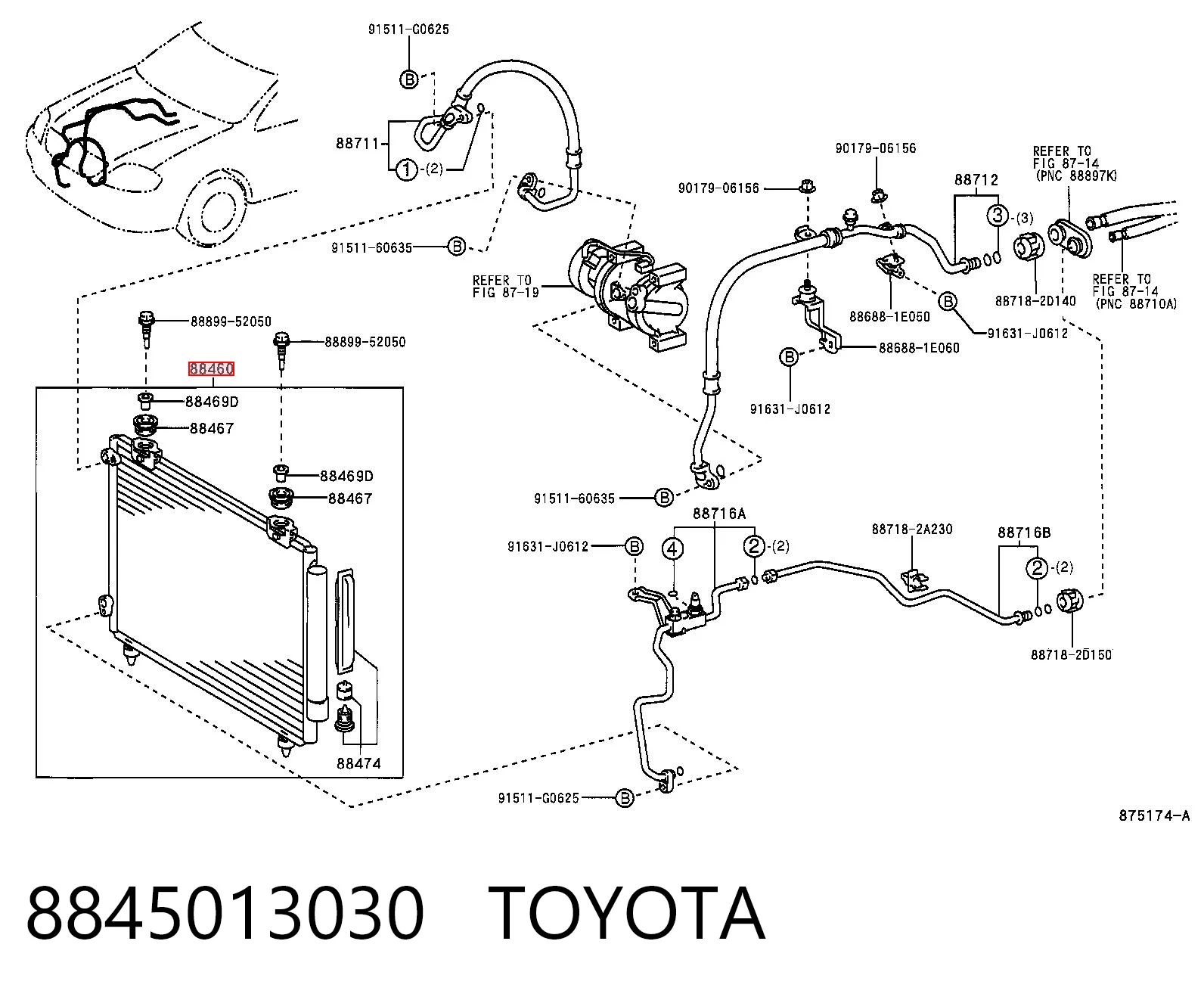 8845013030 Toyota Конденсатор
