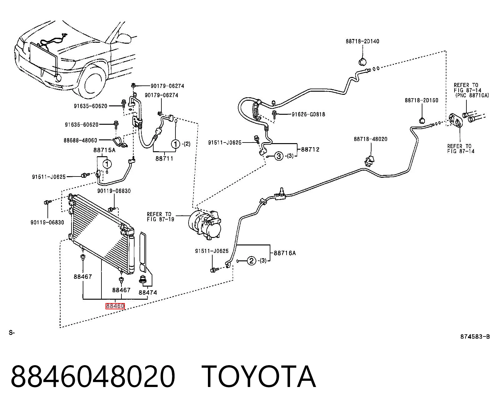8846048020 Toyota Конденсатор