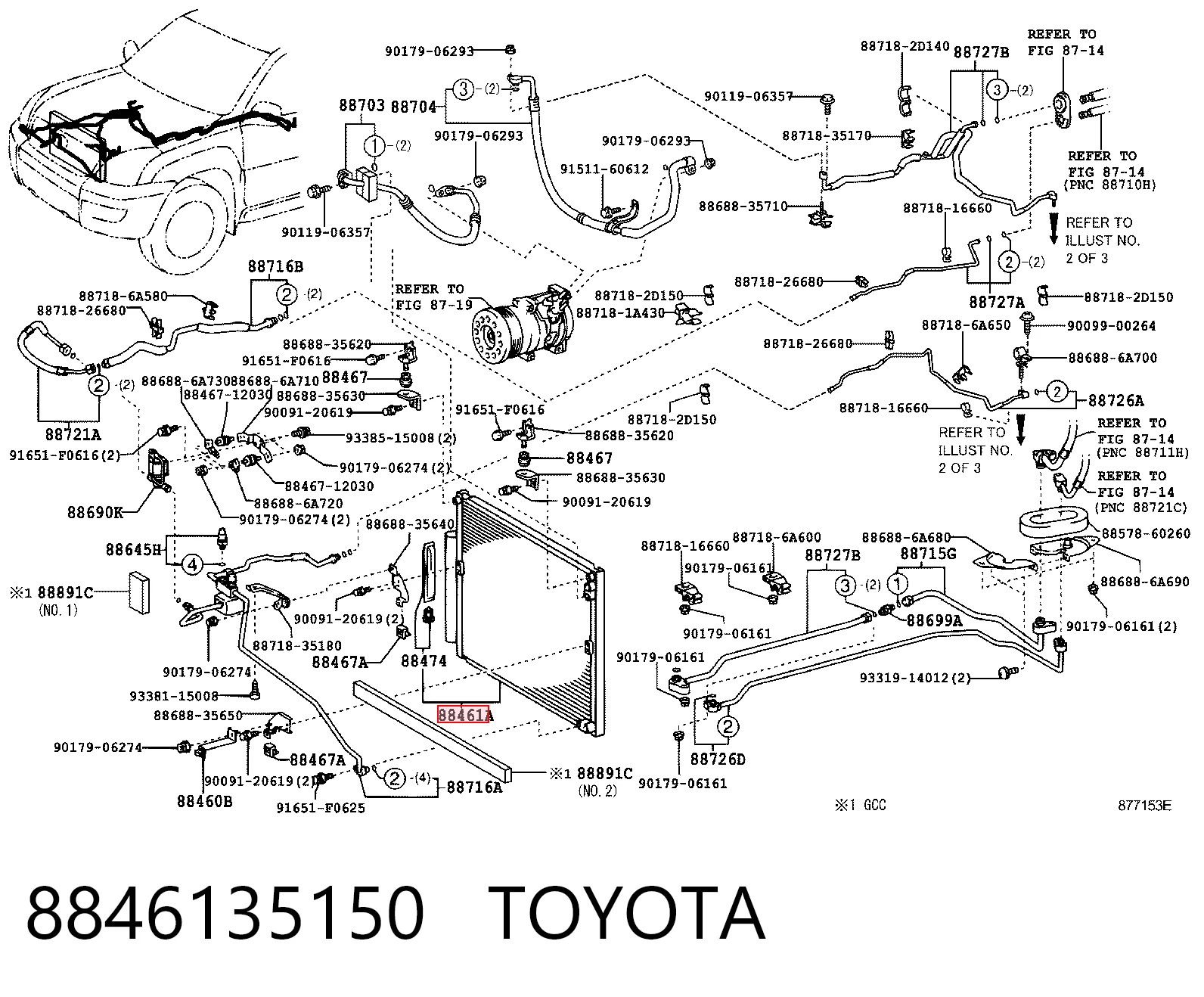Конденсатор на Toyota Fj Cruiser  GSJ1