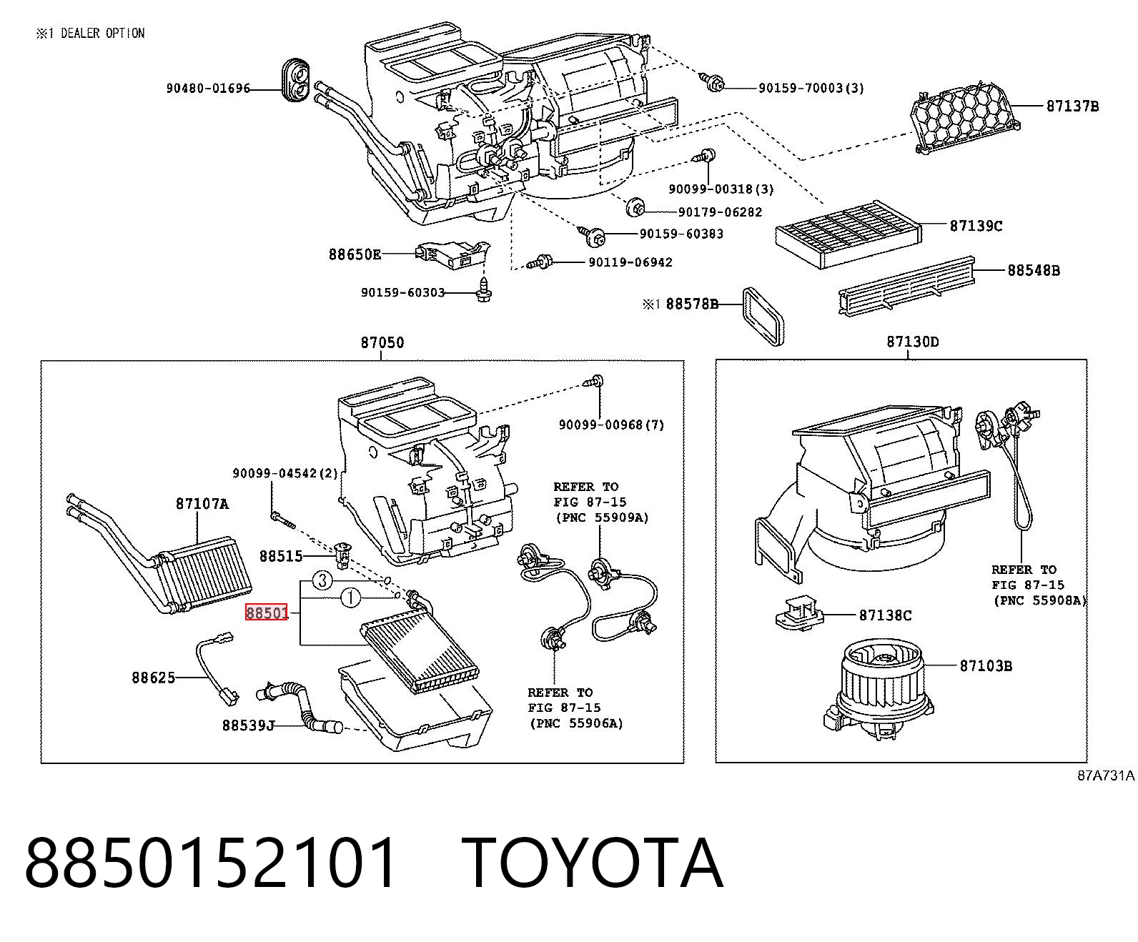 8850152101 Toyota Охолоджувач повітря