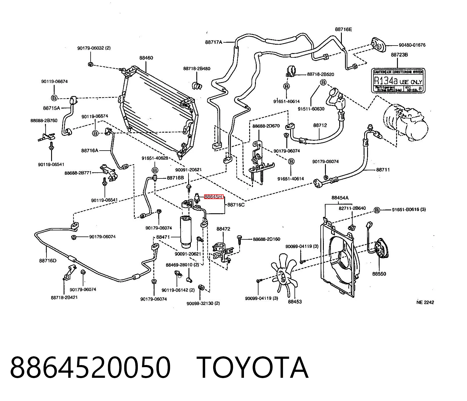 Датчик абсолютного тиску кондиціонера Toyota Camry III седан (V10) (1991 - 1996) ціна, від 39.44 USD
