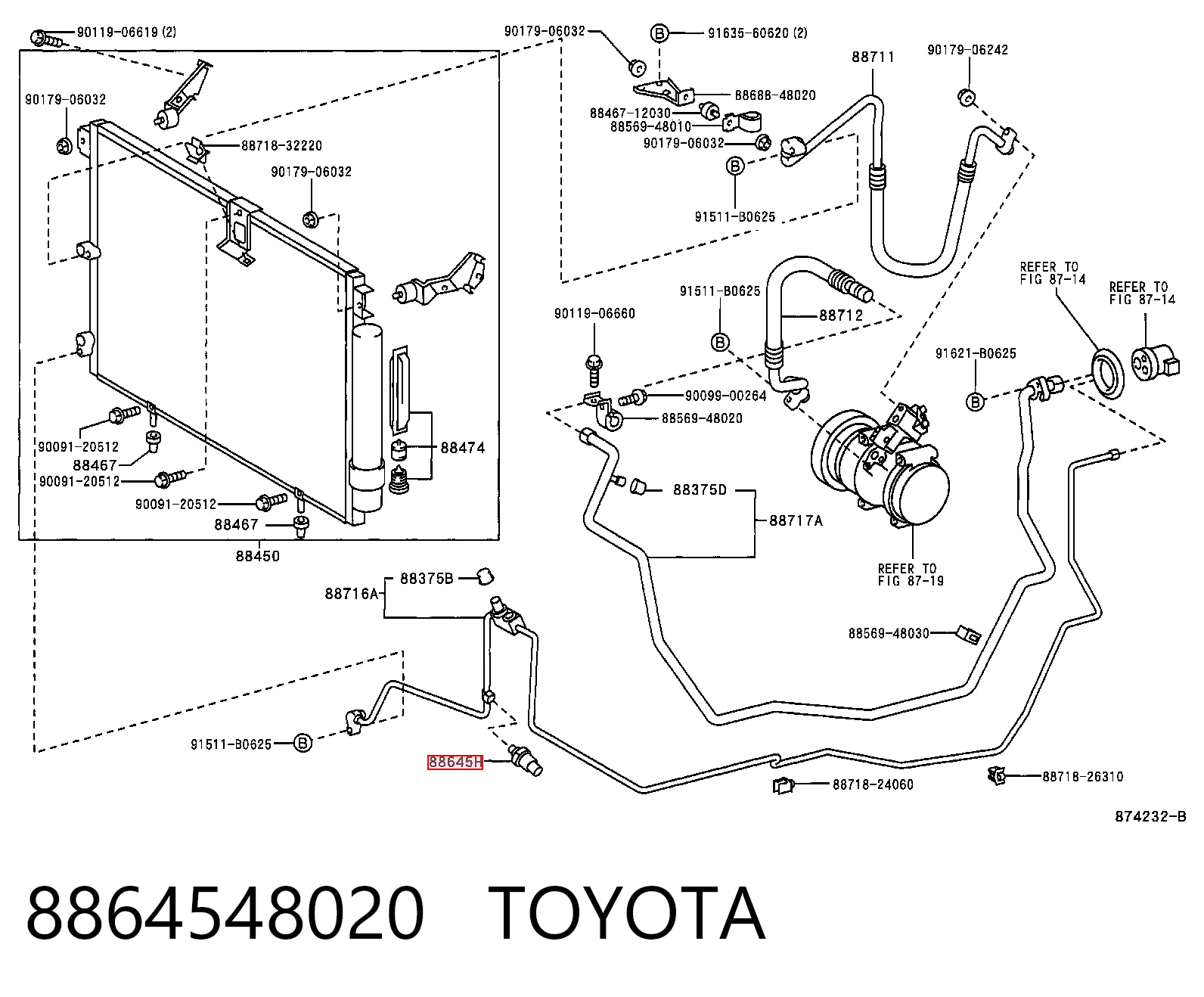 Датчик тиску на Lexus RX 300 MCU1
