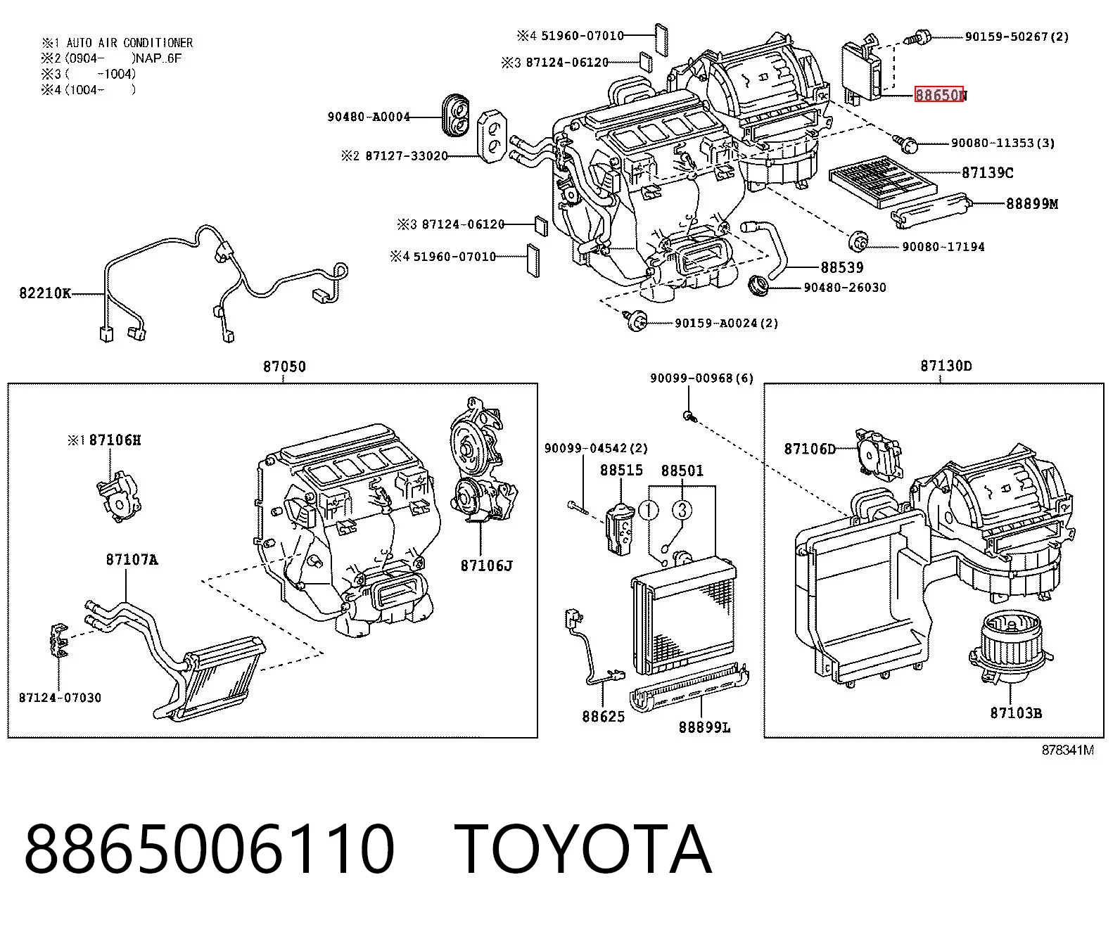 8865006110 Toyota 
