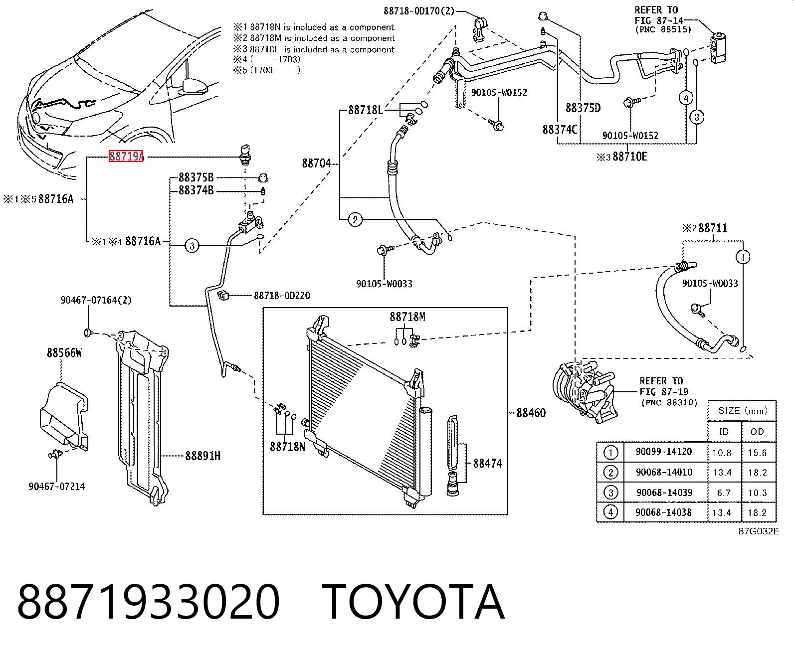 Купити Датчик тиску кондиціонера Toyota Prius  ZVW30