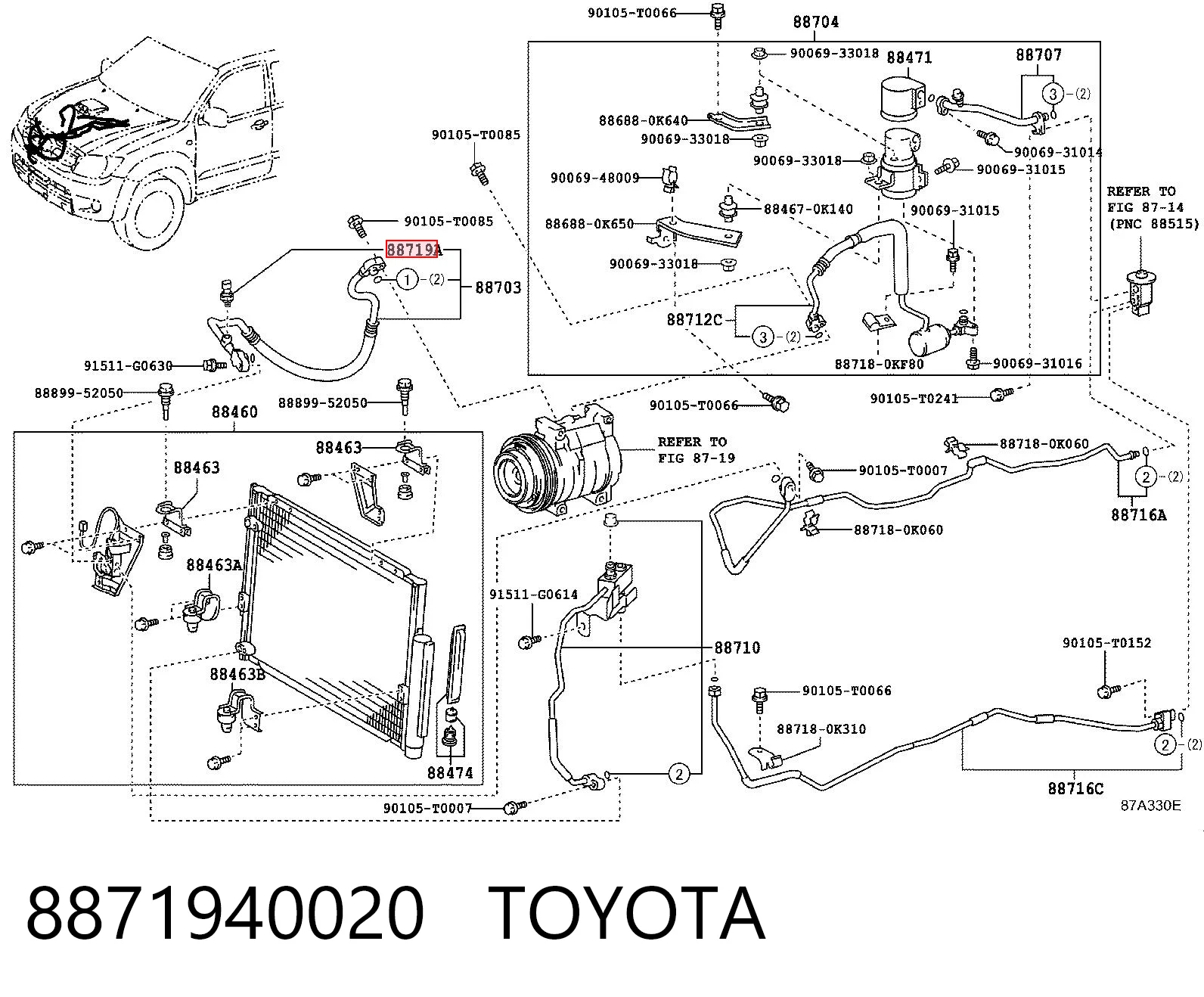 8871940020 Toyota Датчик тиску