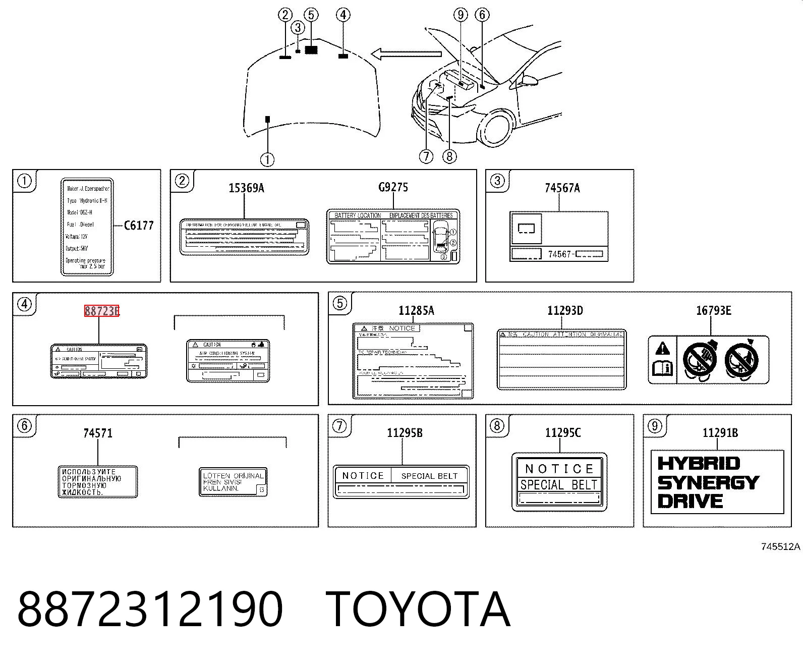 8872312190 Toyota