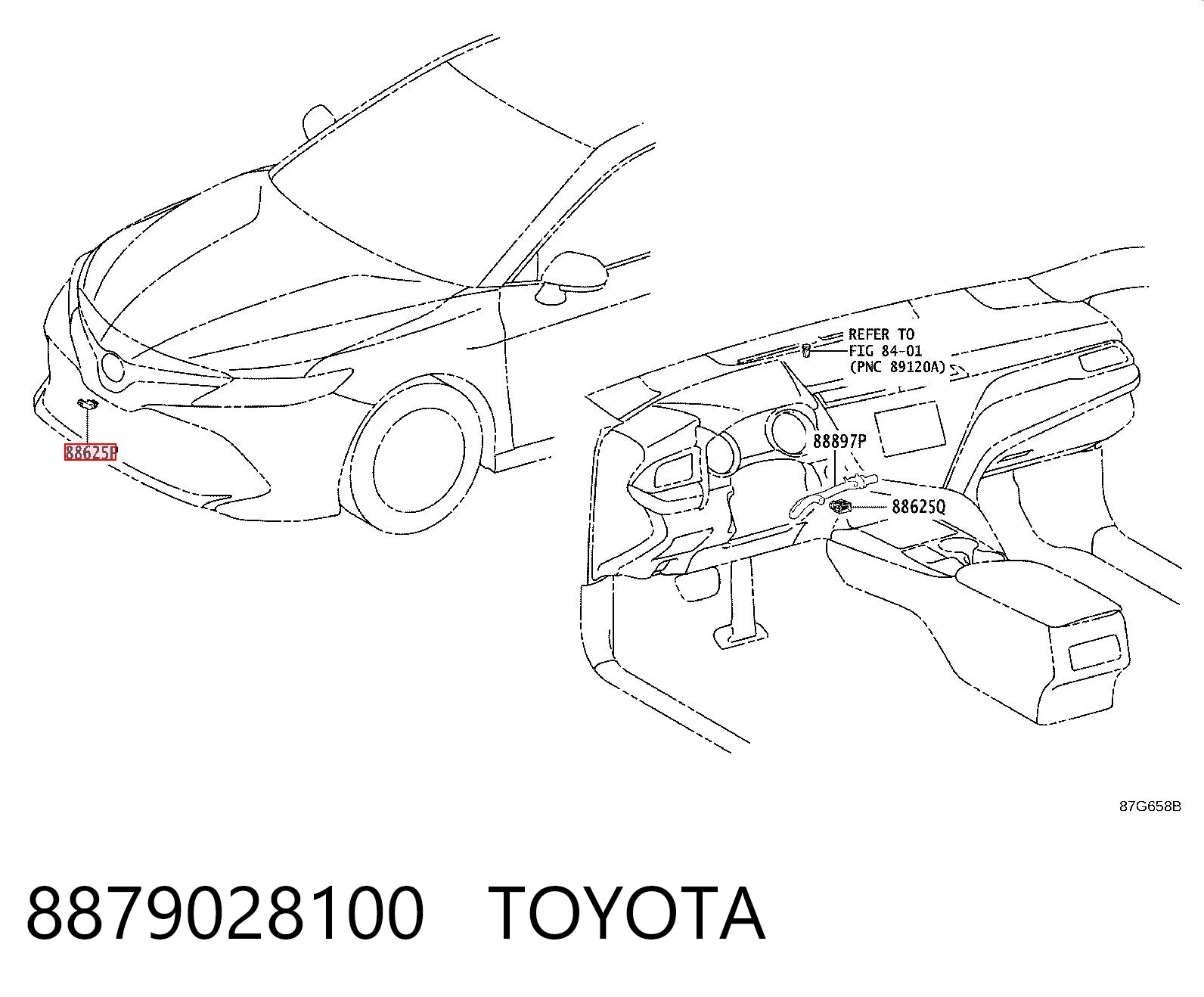 8879028100 Toyota Датчик температури навколишнього середовища
