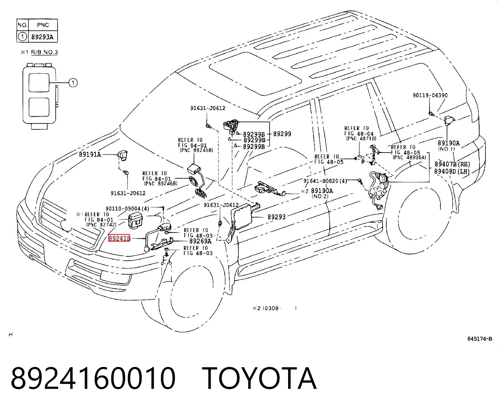 8924160010 Toyota Датчик рівня положення кузова, передній