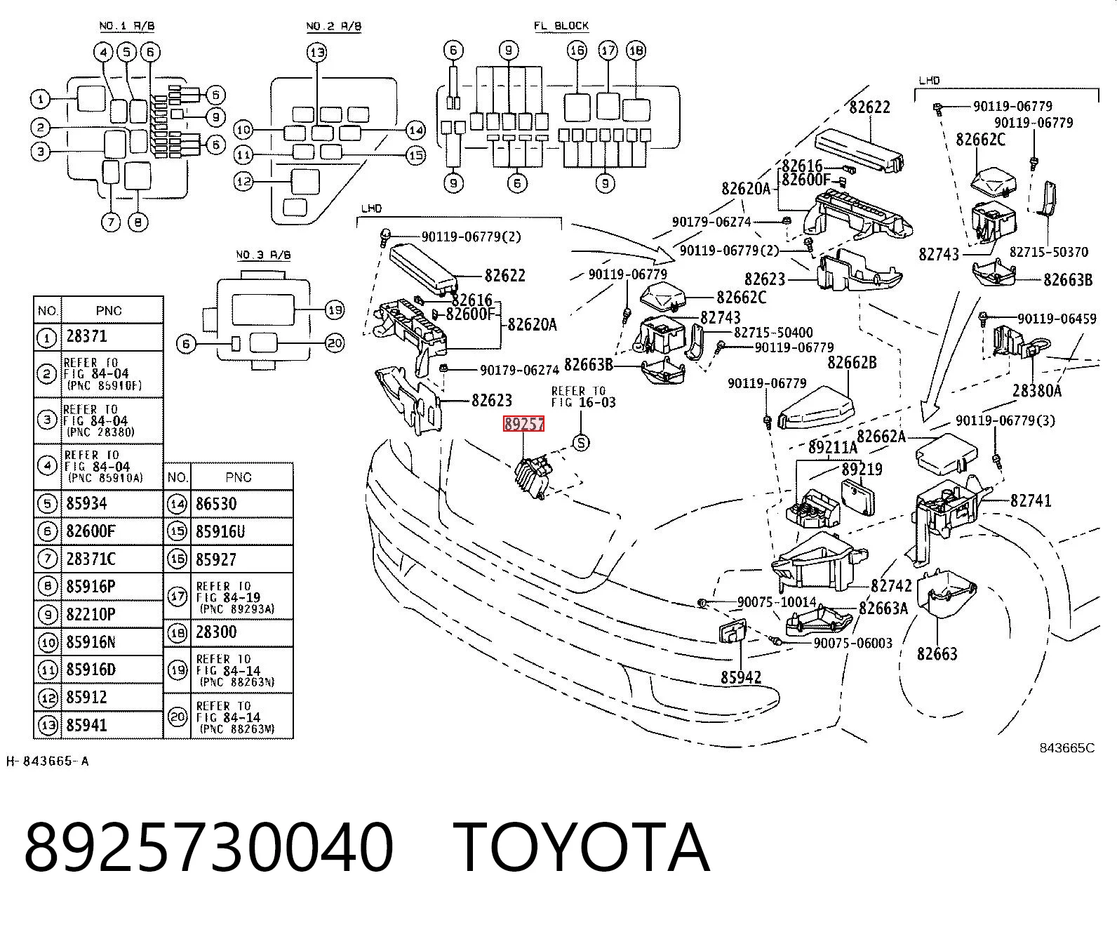 8925730040 Toyota 