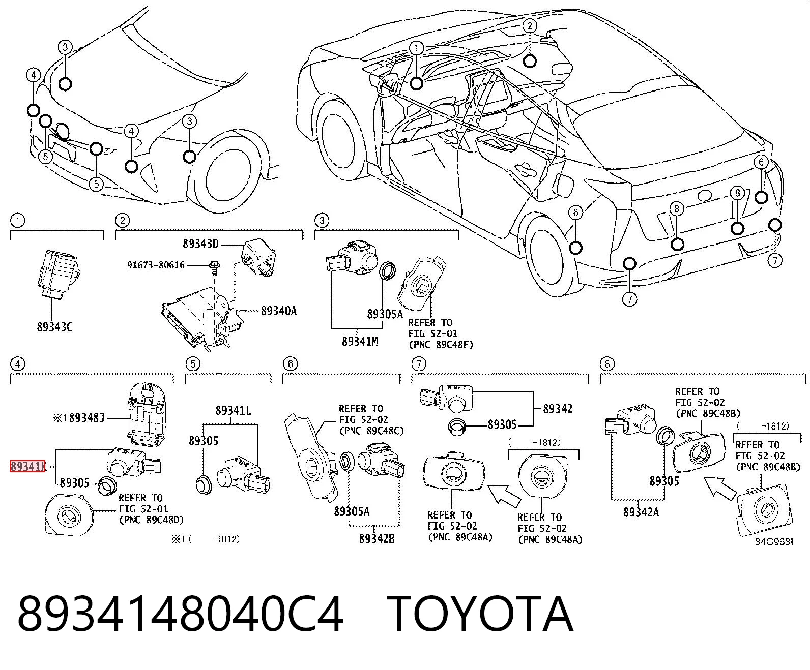 8934148040C4 Toyota 