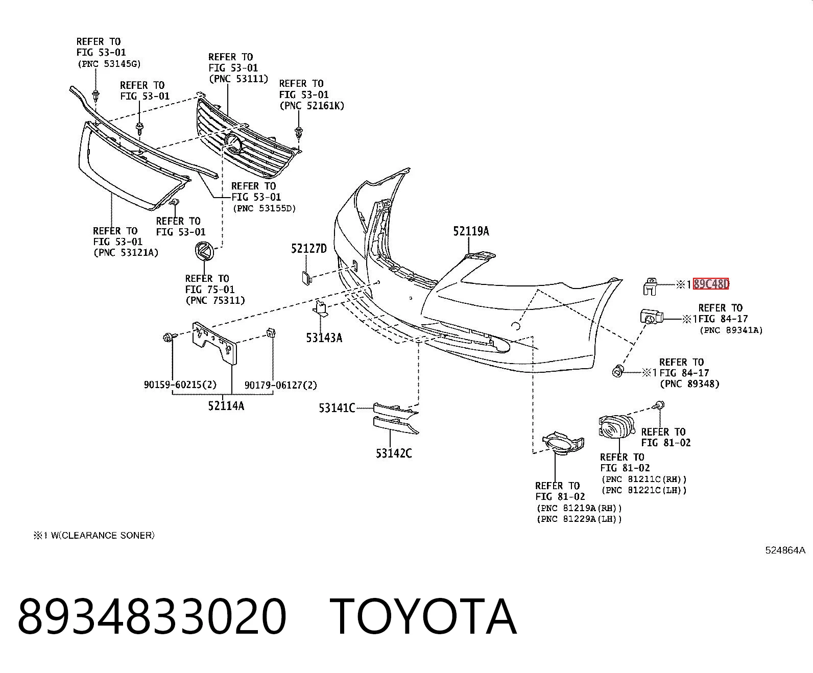 8934833020 Toyota 