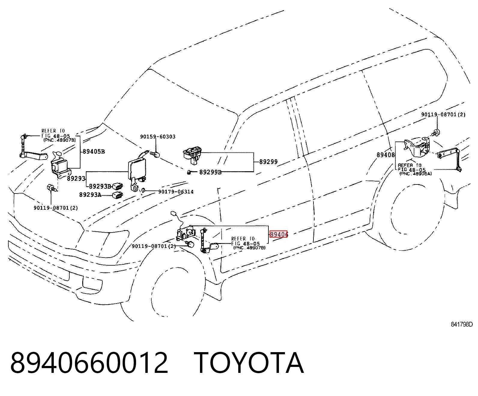 Датчик рівня положення кузова, передній лівий AND 3M941081