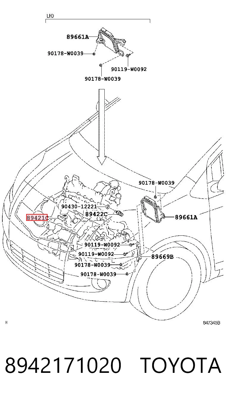 8942171020 Toyota Датчик тиску наддуву турбіни