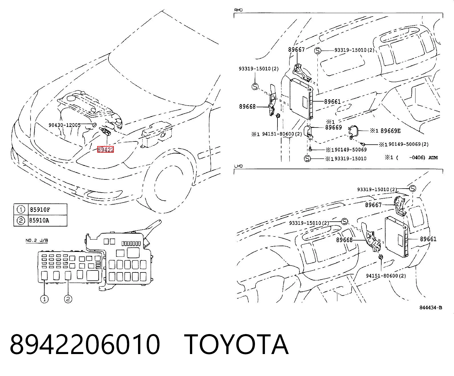 8942206010 Toyota Датчик температури охл.жідкості, на прилад