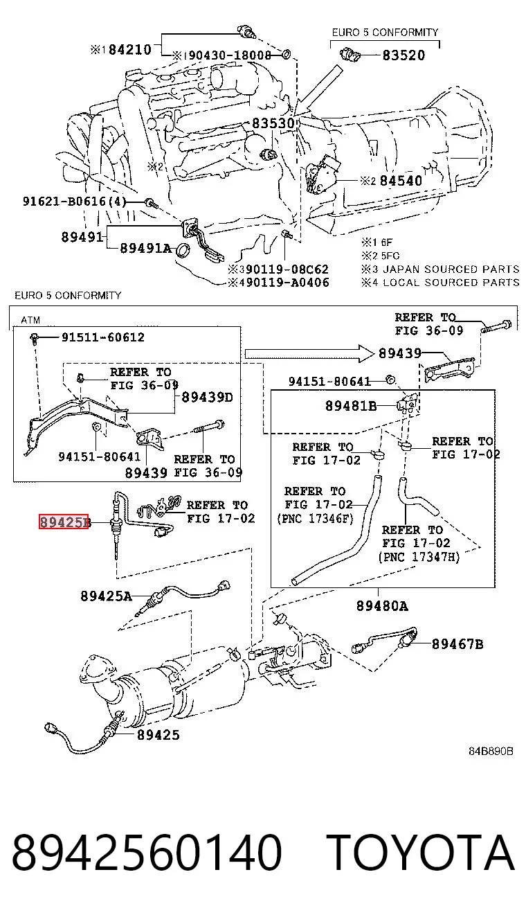 8942560140 Toyota 