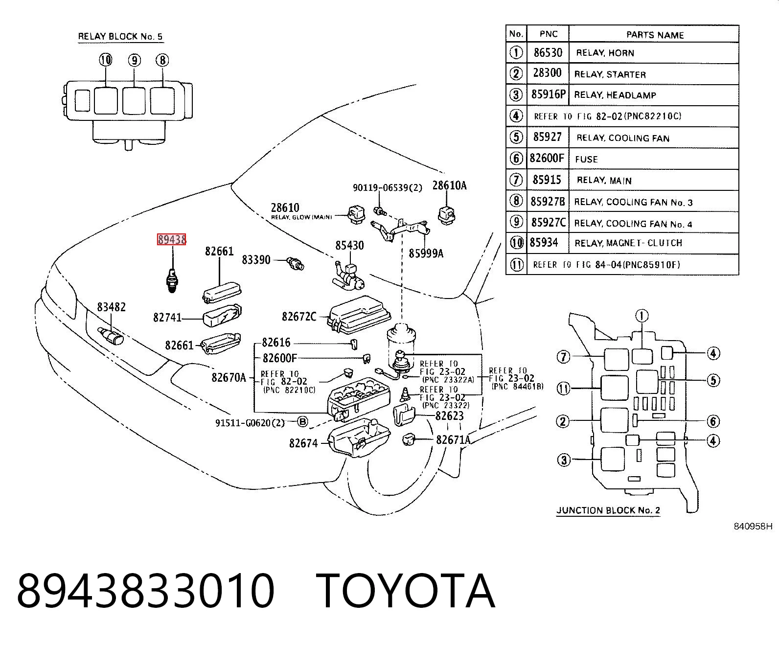 8943833010 Toyota Датчик насосу гідропідсилювача
