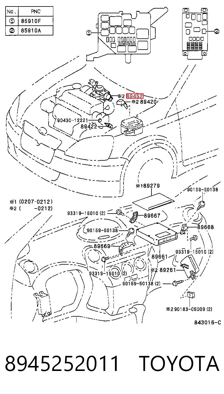 8945252011 Toyota 