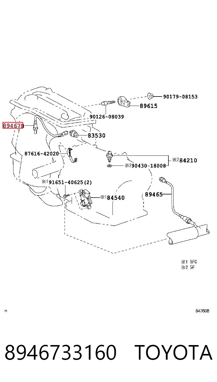 Лямбдазонд, датчик кисню до каталізатора TO40619540 NERNST