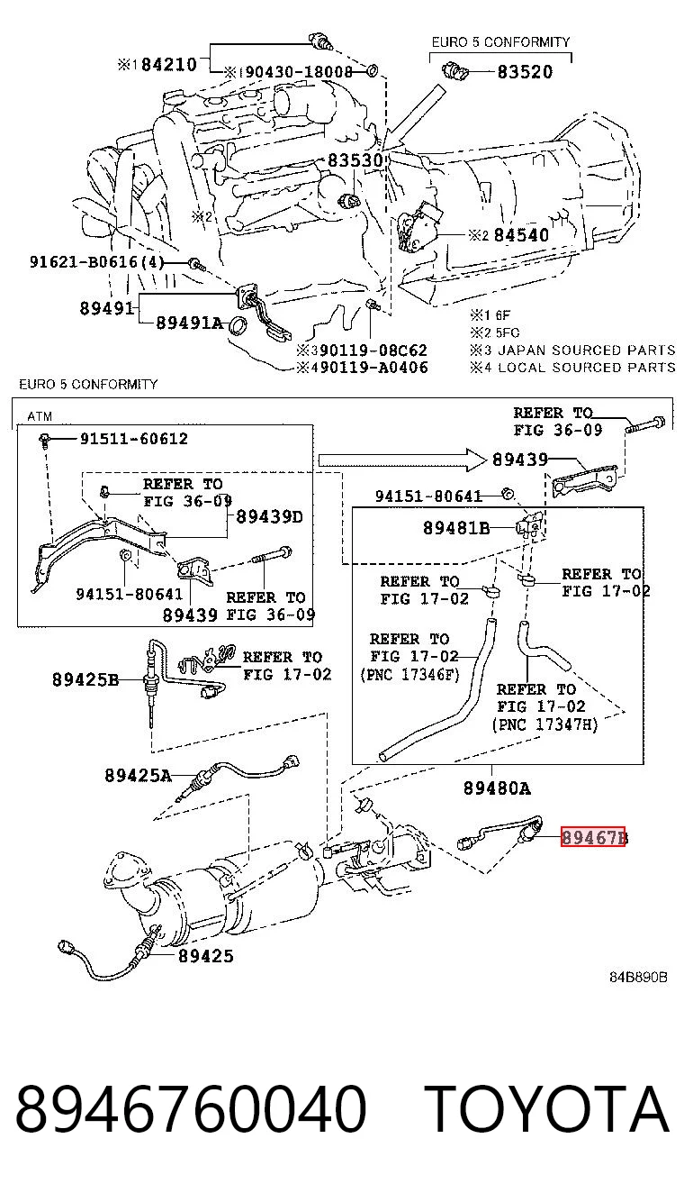8946760040 Toyota 
