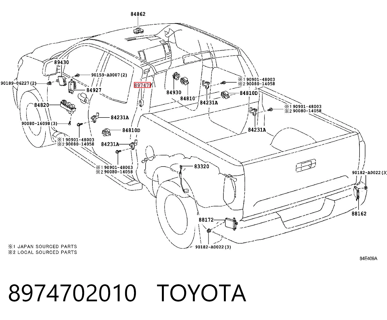 8974702010 Toyota 