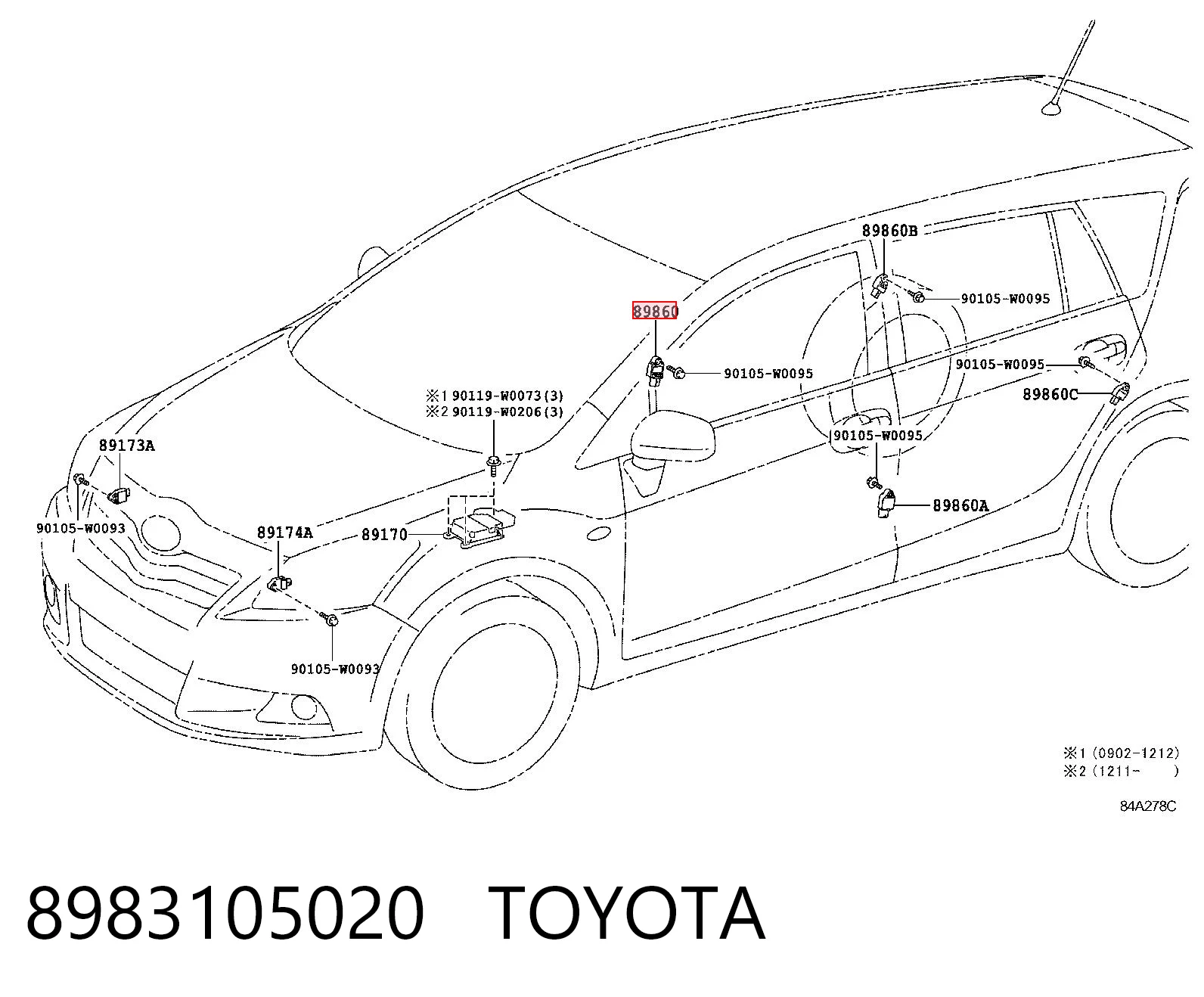 8983105020 Toyota