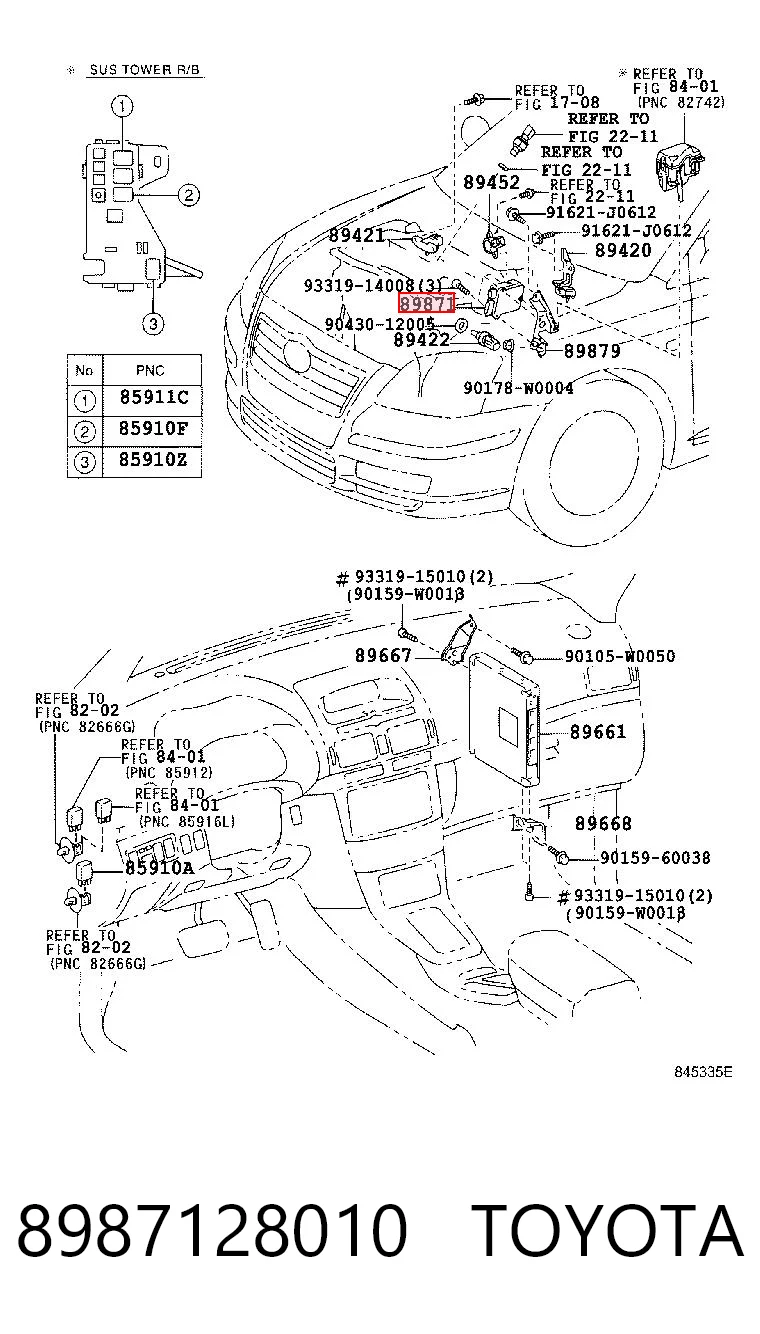 8987128010 Toyota 