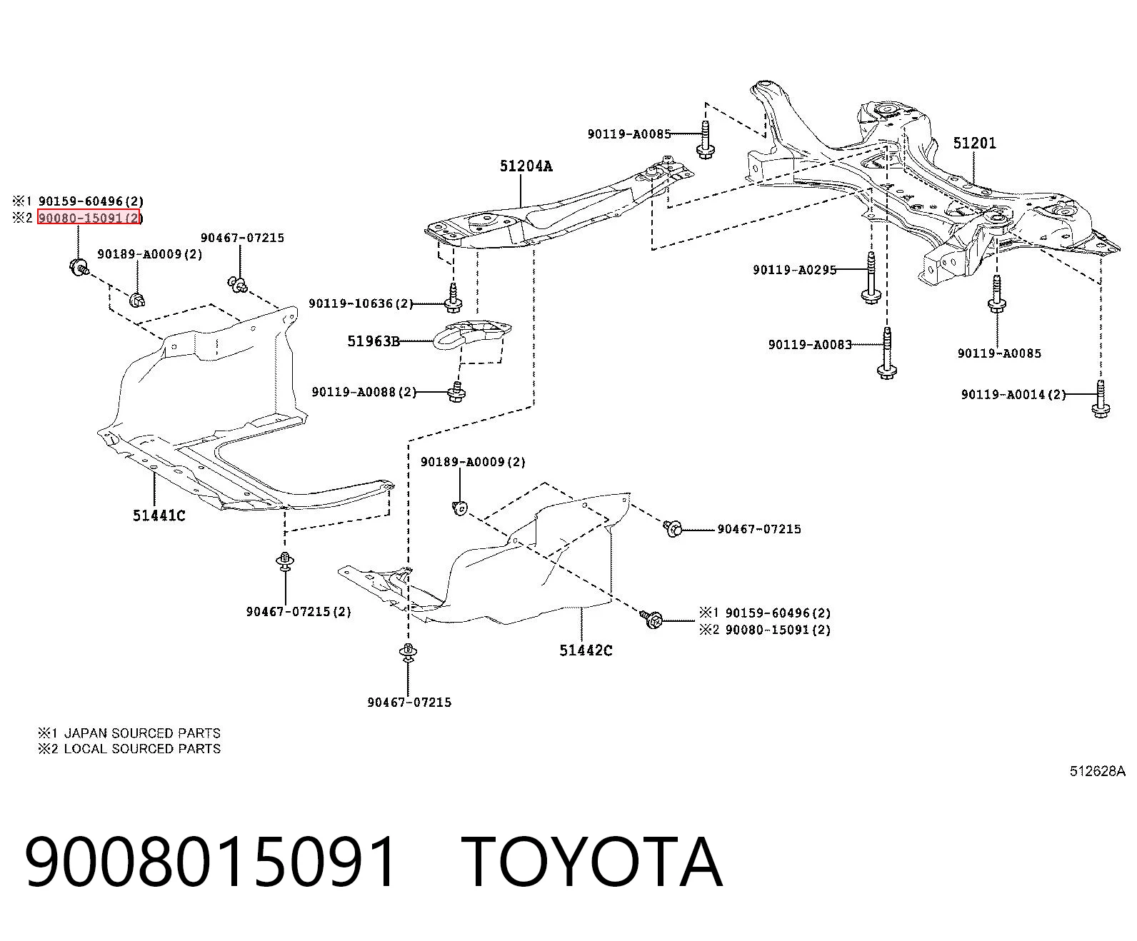 9008015091 Toyota 