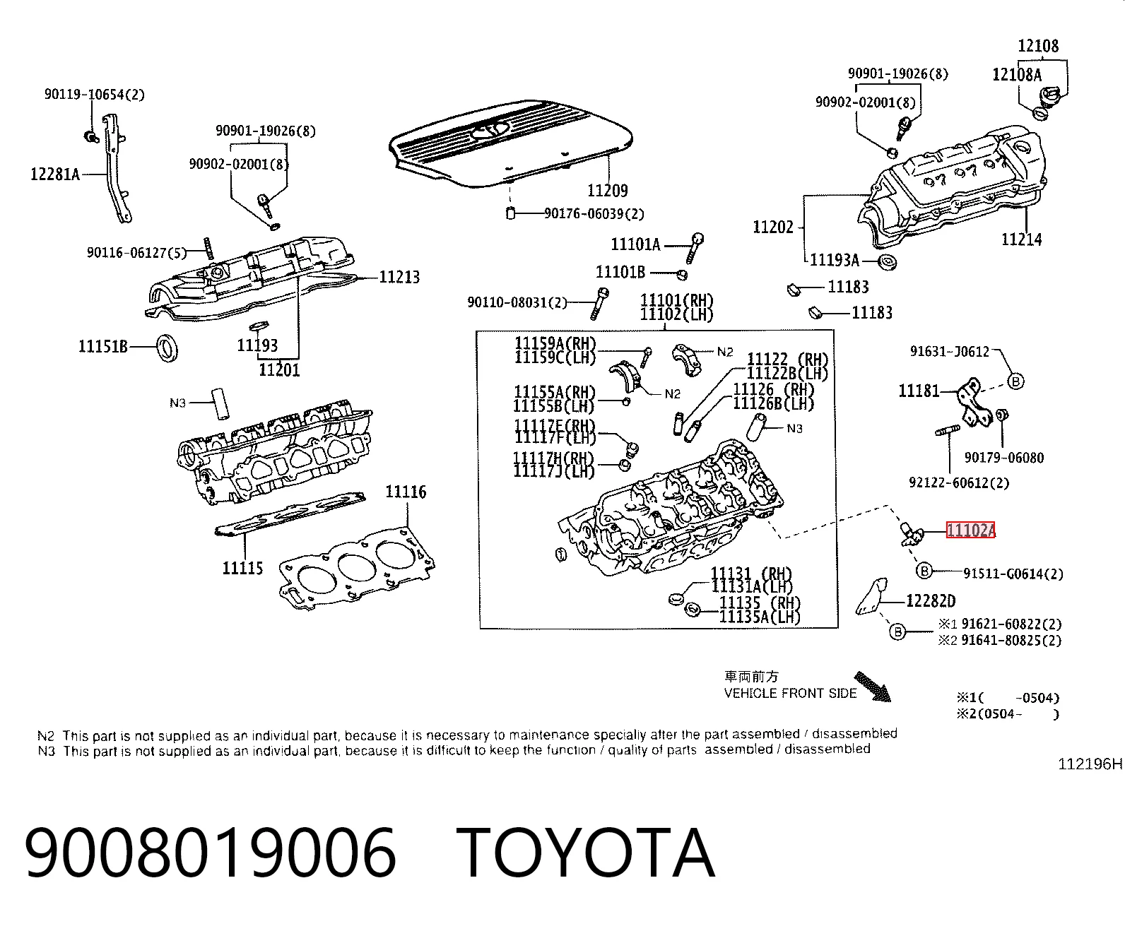 Датчик розподільного вала на Toyota Camry V V30