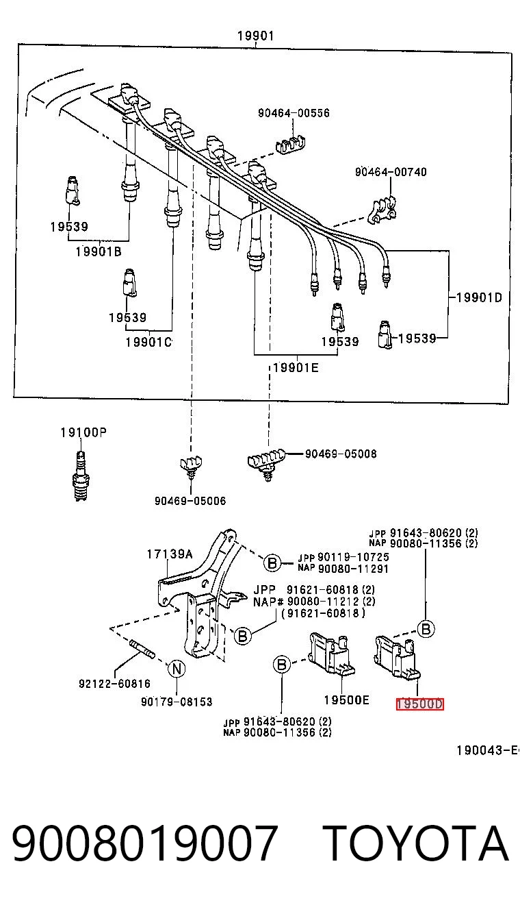 Котушка запалювання Toyota Picnic мінівен (XM1) (1996 - 2001) ціна, від 36.98 USD