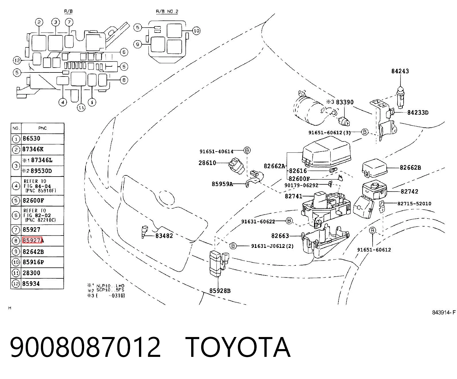 9008087012 Toyota 