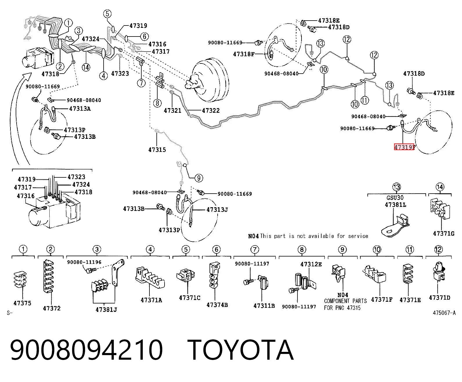 9008094210 Toyota 