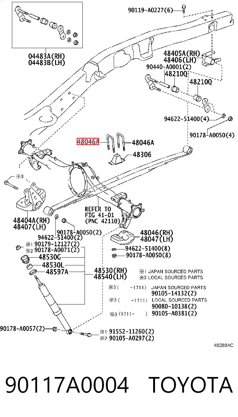 90117A0004 Toyota 