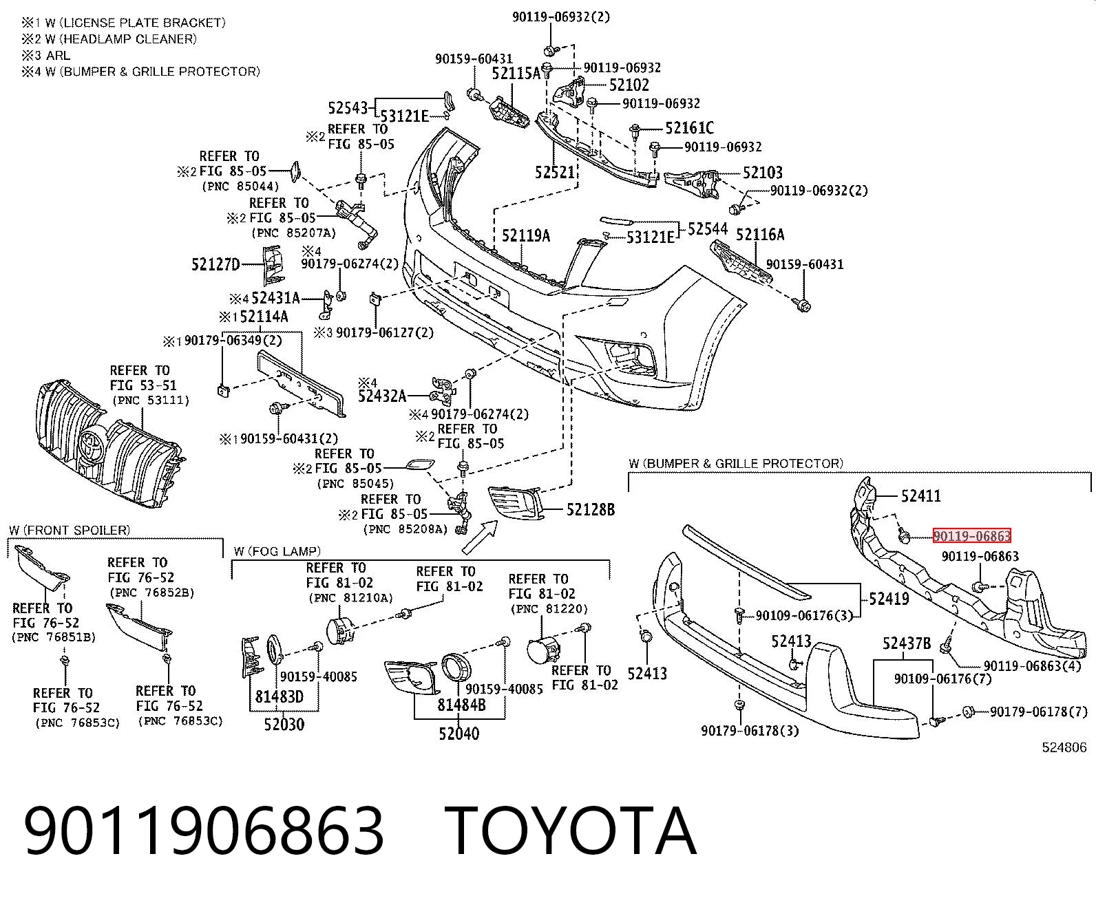 9011906863 Toyota 