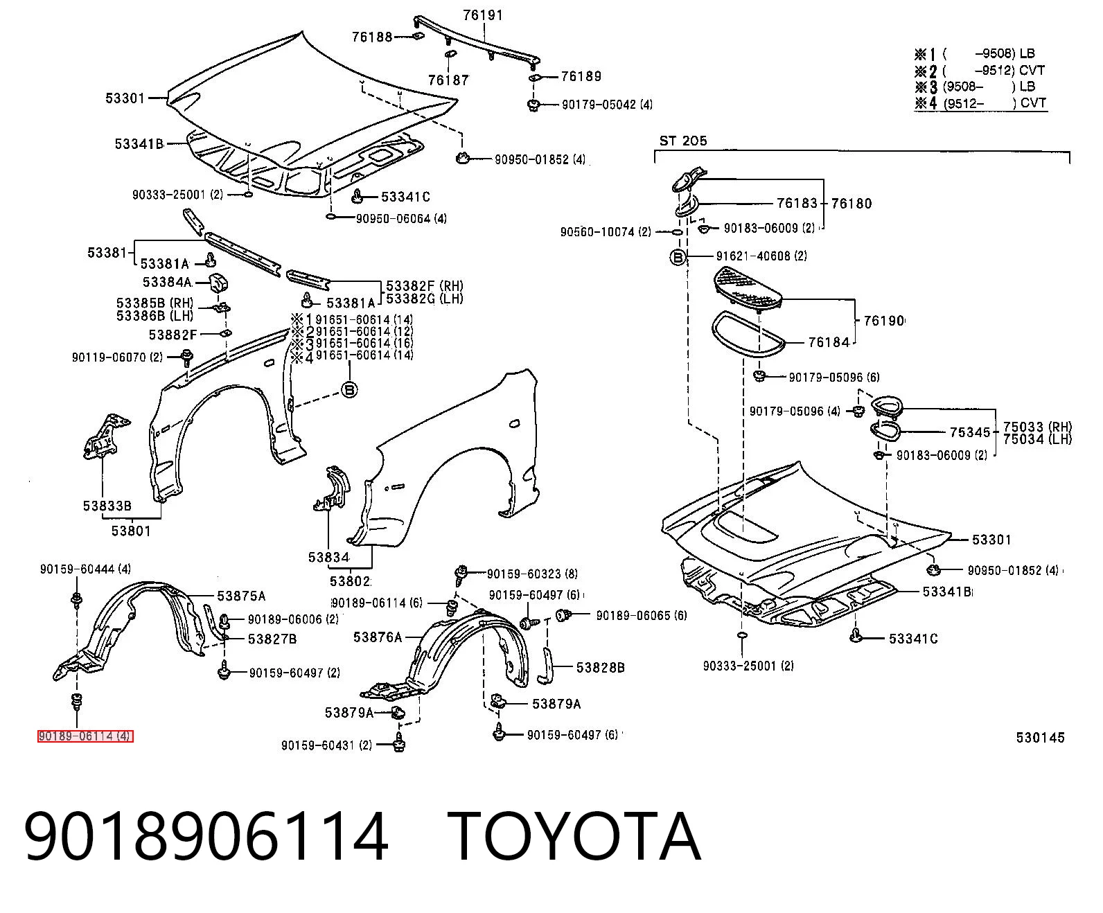9018906114 Toyota 