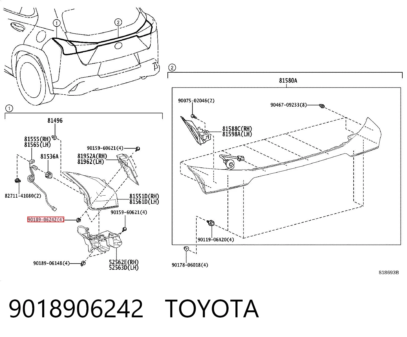 9018906242 Toyota 