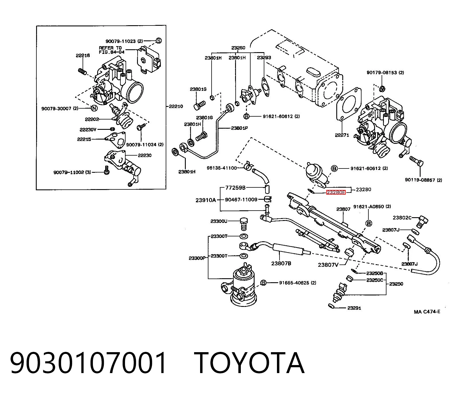 Кільце ущільнююче форсунок Toyota Camry II